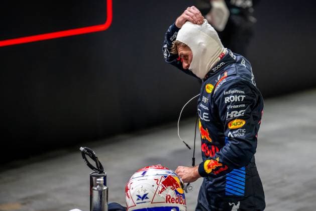 MARINA BAY, SINGAPORE: Max Verstappen, racing for the Red Bull Racing team during the 2024 Formula 1 Singapore Grand Prix at the Marina Bay Street Circuit in Marina Bay, Singapore