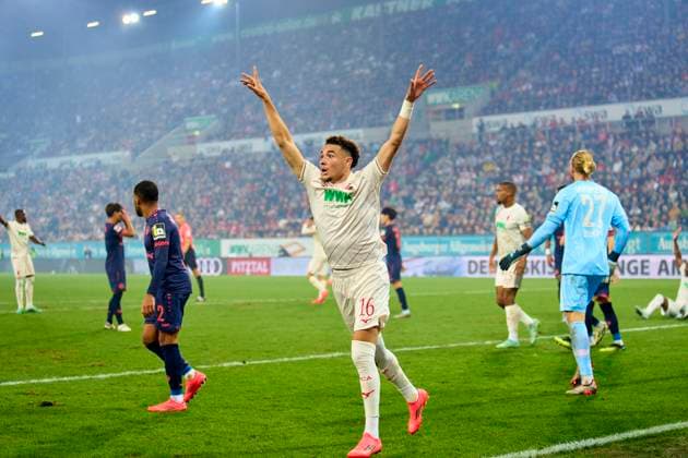 Ruben VARGAS, FCA 16 in the match FC AUGSBURG - FSV MAINZ 05 2-3 on Sep 20, 2024 in Augsburg, Germany. Season 2024 2025, 1.Bundesliga, FCA, matchday 4, 4.Spieltag