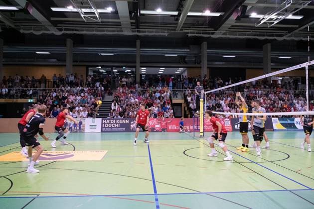 GER, TV Rottenburg vs TSV Grafing, Volleyball, Men, 2 Bundesliga, Season 24 25, 21 09 2024, GER, TV Rottenburg vs TSV Grafing, Volleyball, Men, 2 Bundesliga, Season 24 25, 21 09 2024 Rottenburg Copyright: xEibner-Pressefoto WolfgangxFrankx EP_WFK