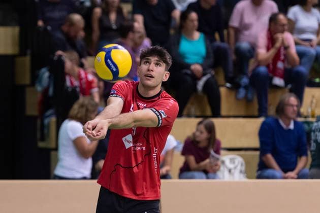 Linus Herrmann TV Rottenburg, 09 GER, TV Rottenburg vs TSV Grafing, Volleyball, Men, 2 Bundesliga, Season 24 25, 21 09 2024, GER, TV Rottenburg vs TSV Grafing, Volleyball, Men, 2 Bundesliga, Season 24 25, 21 09 2024 Rottenburg Copyright: xEibner-Pressefoto WolfgangxFrankx EP_WFK