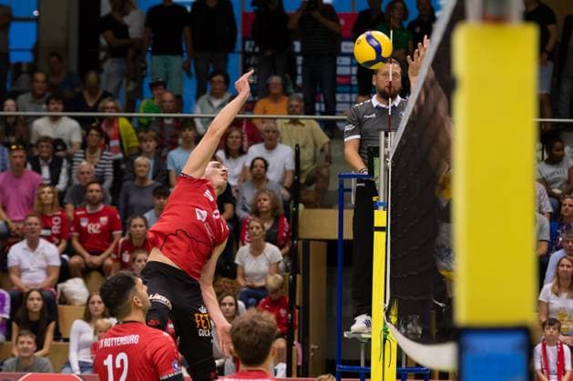 Moritz Rauber TV Rottenburg, 02 GER, TV Rottenburg vs TSV Grafing, Volleyball, Men, 2 Bundesliga, Season 24 25, 21 09 2024, GER, TV Rottenburg vs TSV Grafing, Volleyball, Men, 2 Bundesliga, Season 24 25, 21 09 2024 Rottenburg Copyright: xEibner-Pressefoto WolfgangxFrankx EP_WFK