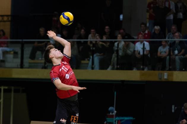 Aurel Sprenger TV Rottenburg, 17 , GER, TV Rottenburg vs TSV Grafing, Volleyball, Men, 2 Bundesliga, Season 24 25, 21 09 2024, GER, TV Rottenburg vs TSV Grafing, Volleyball, Men, 2 Bundesliga, Season 24 25, 21 09 2024 Rottenburg Copyright: xEibner-Pressefoto WolfgangxFrankx EP_WFK