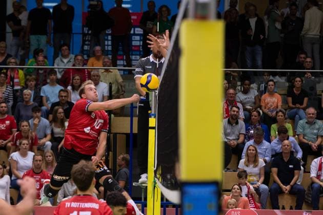 Jannik Lehmann TV Rottenburg, 10 GER, TV Rottenburg vs TSV Grafing, Volleyball, Men, 2 Bundesliga, Season 24 25, 21 09 2024, GER, TV Rottenburg vs TSV Grafing, Volleyball, Men, 2 Bundesliga, Season 24 25, 21 09 2024 Rottenburg Copyright: xEibner-Pressefoto WolfgangxFrankx EP_WFK