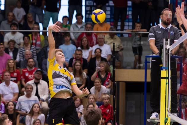 Janik Sambale TSV Grafing, 07 GER, TV Rottenburg vs TSV Grafing, Volleyball, Men, 2 Bundesliga, Season 24 25, 21 09 2024, GER, TV Rottenburg vs TSV Grafing, Volleyball, Men, 2 Bundesliga, Season 24 25, 21 09 2024 Rottenburg Copyright: xEibner-Pressefoto WolfgangxFrankx EP_WFK