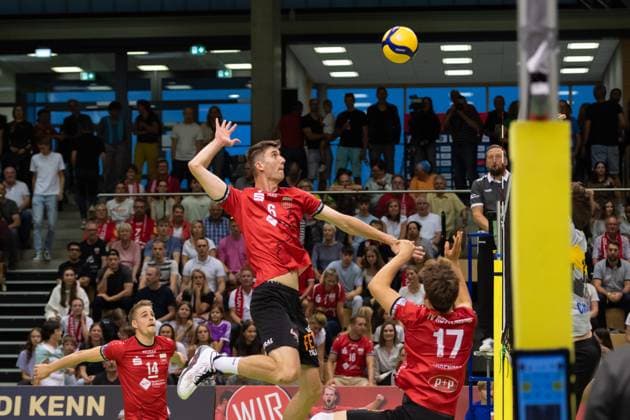 Maik Traumann TV Rottenburg, 06 GER, TV Rottenburg vs TSV Grafing, Volleyball, Men, 2 Bundesliga, Season 24 25, 21 09 2024, GER, TV Rottenburg vs TSV Grafing, Volleyball, Men, 2 Bundesliga, Season 24 25, 21 09 2024 Rottenburg Copyright: xEibner-Pressefoto WolfgangxFrankx EP_WFK