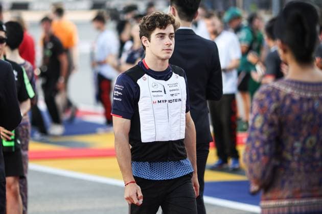 COLAPINTO Franco (arg), Williams Racing FW46, portrait during the Formula 1 Singapore Grand Prix 2024, 18th round of the 2024 Formula One World Championship, WM, Weltmeisterschaft from September 20 to 22, 2024 on the Marina Bay Circuit, in Singapore, Singapore - F1 - SINGAPORE GRAND PRIX 2024 DPPI Panoramic  240922_R18_SINGAPORE_DP_XB3_1460