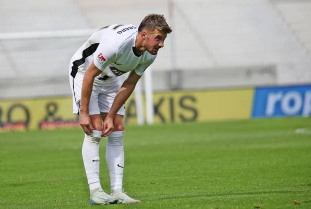 22 09 2024, xmohx, Soccer 2 Bundesliga, SV Elversberg SSV Ulm 1846 emspor, v l Disappointed Kukas Petkov Elversberg DFL DFB REGULATIONS PROHIBIT ANY USE OF PHOTOGRAPHS as IMAGE SEQUENCES and or QUASI VIDEO Elversberg
