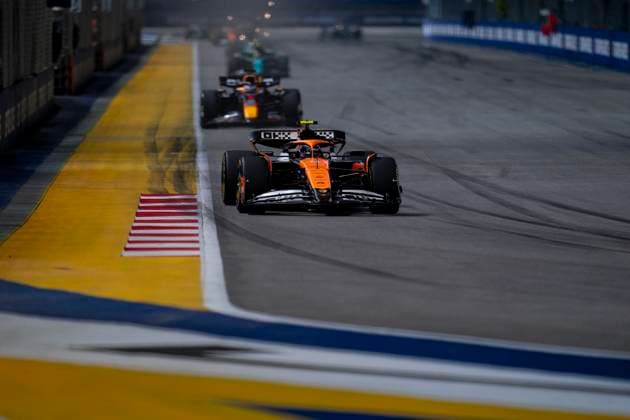 September 22, 2024, Singapore, Singapore: British driver LANDO NORRIS (McLaren F1 Team) drives during the 2024 FIA Formula 1 Singapore Grand Prix at Marina Bay Street Circuit in Singapore. Singapore Singapore - ZUMAg147 20240922_fap_g147_041 Copyright: xJamesxGasperottix