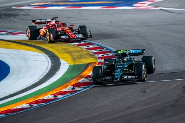 September 22, 2024, Singapore, Singapore: Spanish driver FERNANDO ALONSO (Aston Martin F1 Team) drives during the 2024 FIA Formula 1 Singapore Grand Prix at Marina Bay Street Circuit in Singapore. Singapore Singapore - ZUMAg147 20240922_fap_g147_042 Copyright: xJamesxGasperottix
