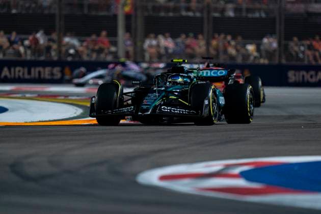 September 22, 2024, Singapore, Singapore: Spanish driver FERNANDO ALONSO (Aston Martin F1 Team) drives during the 2024 FIA Formula 1 Singapore Grand Prix at Marina Bay Street Circuit in Singapore. Singapore Singapore - ZUMAg147 20240922_fap_g147_045 Copyright: xJamesxGasperottix
