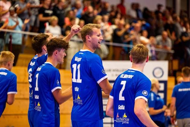 21 09 2024, GER, Volleyball, 2 BL Maenner Sued, Season 2024 2025, 1 Matchday, Blue Volleys Gotha TSV Mimmenhausen Tim Wagner Blue Volleys Gotha 99867 Gotha Sporthalle Sportanlage Ernesti Thüringen Germany