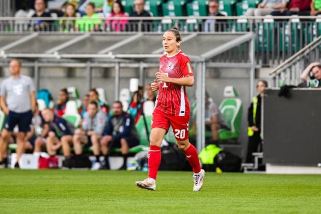 Soccer I Women I Season 2024 2025 I Bundesliga I 3 Matchday I VfL Wolfsburg 1 FC Köln I 22 09 2024 Sylwia Matysik 20, 1 FC Köln Crop, close-up, portrait, portrait, single photo, single image, body Wolfsburg AOK Stadium Lower Saxony Germany Copyright: xLobeca InesxHähnelx