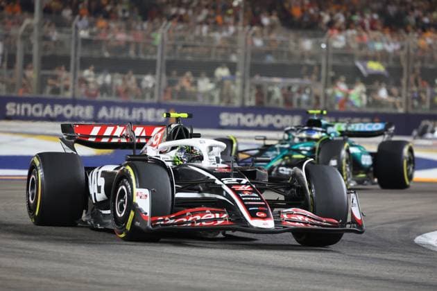 FORMULA 1 SINGAPORE AIRLINES SINGAPORE GRAND PRIX 2024 22 09 2024, Marina Bay Street Circuit, Singapore, FORMULA 1 SINGAPORE AIRLINES SINGAPORE GRAND PRIX 2024,in the picture Nico Hülkenberg DEU , MoneyGram Haas F1 Team nordphotoxGmbHx xBratic nph00250