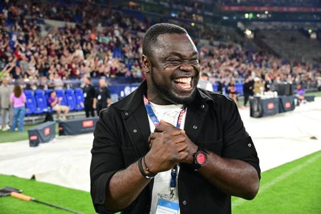 22 09 2024 xkhx Gelsenkirchen, VELTINS Arena Championship Game 2024 European League of Football Vienna Vikings vs Rhein Fire Gerald Asamoah Former professional footballer and coach