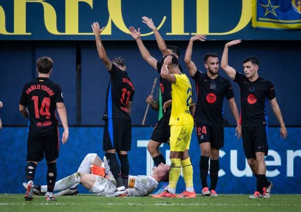 Villarreal vs Barcelona Ter Stegen (Barcelona) injured during the game against Villarreal valid for La Liga at the La Ceramica stadium, in Vila Real, today September 22, 2024. Copyright: xx _RR_8020