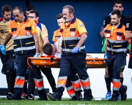 Villarreal vs Barcelona Ter Stegen (Barcelona) injured during the game against Villarreal valid for La Liga at the La Ceramica stadium, in Vila Real, today September 22, 2024. Copyright: xx _RR_8047