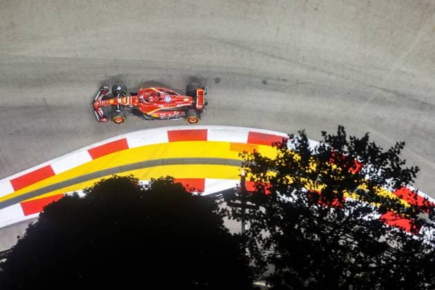 Circuit of Singapore 16 Charles Leclerc MCO) Scuderia Ferrari ITA) Ferrari SF-243, during the 2024 Formula 1 Singapore Grand Prix, 18th round of the 2024 Formula 1 World Championship, WM, Weltmeisterschaft from September 20 to 22, 2024 at the Singapore Circuit. (Philippe Nanchino SPP) Copyright: xPhilippexNanchinox xSPPx spp-en-EuSpIm-MPS_PNN_GP_Singapore_22Sep2024_SG064