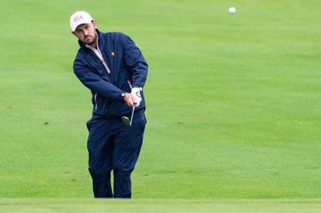 September 23, 2024, Montreal, Pq, CANADA: United States team member Patrick Cantlay practises at the Presidents Cup golf tournament at the Royal Montreal Golf Club, Monday, Sept. 23, 2024 in Montreal. Canada News - September 23, 2024  - ZUMAc35_ 20240923_zaf_c35_029 Copyright: xChristinnexMuschix