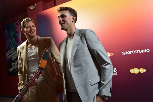 The basketball brothers, Moritz Wagner and Franz Wagner Arrival, preview of part 1 of the four-part documentary series THE WAGNER BROTHERS Two brothers, a dream come true in Berlin, on 22 09 2024 The Wagner Brother in Berlin PREVIEW Photopress Mueller