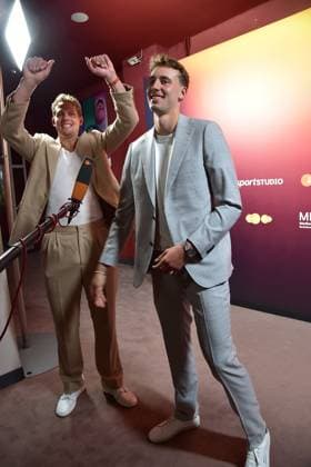 The basketball brothers, Moritz Wagner and Franz Wagner Arrival, preview of part 1 of the four-part documentary series THE WAGNER BROTHERS Two brothers, a dream come true in Berlin, on 22 09 2024 The Wagner Brother in Berlin PREVIEW Photopress Mueller