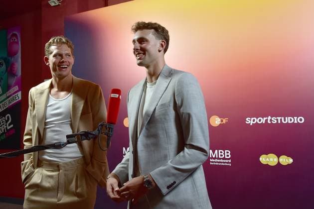 The basketball brothers, Moritz Wagner and Franz Wagner Arrival, preview of part 1 of the four-part documentary series THE WAGNER BROTHERS Two brothers, a dream come true in Berlin, on 22 09 2024 The Wagner Brother in Berlin PREVIEW Photopress Mueller