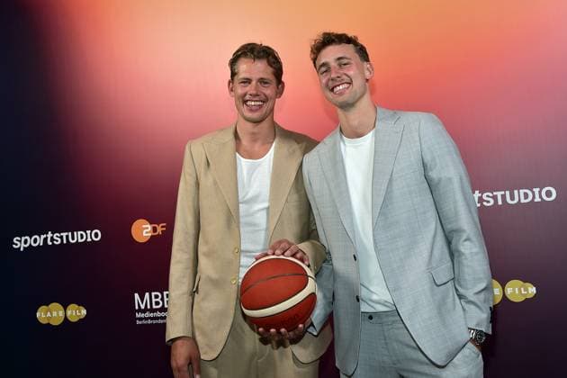 The basketball brothers, Moritz Wagner and Franz Wagner Arrival, preview of part 1 of the four-part documentary series THE WAGNER BROTHERS Two brothers, a dream come true in Berlin, on 22 09 2024 The Wagner Brother in Berlin PREVIEW Photopress Mueller