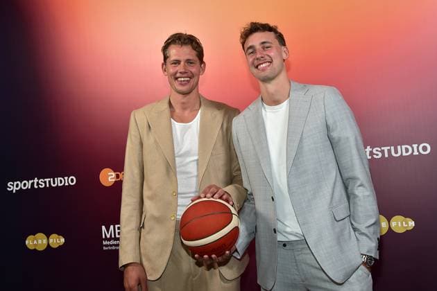 The basketball brothers, Moritz Wagner and Franz Wagner Arrival, preview of part 1 of the four-part documentary series THE WAGNER BROTHERS Two brothers, a dream come true in Berlin, on 22 09 2024 The Wagner Brother in Berlin PREVIEW Photopress Mueller