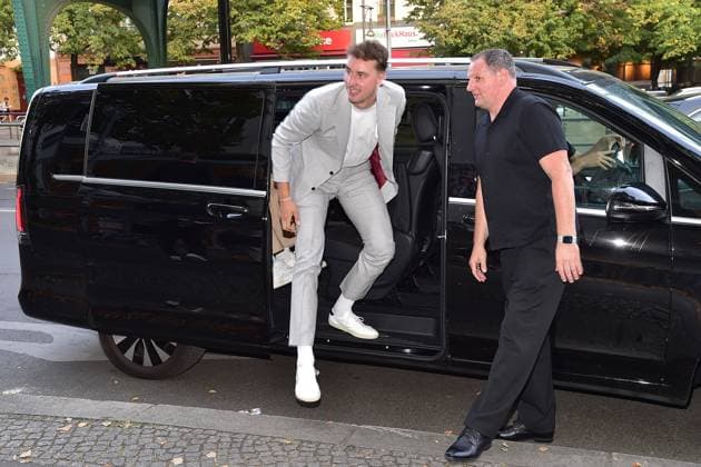Basketball player brother, Franz Wagner arrival, preview of part 1 of the four-part documentary series THE WAGNER BROTHERS Two brothers, a dream come true in Berlin, on 22 09 2024 The Wagner Brother in Berlin PREVIEW Photopress Mueller