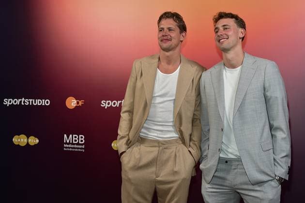 The basketball brothers, Moritz Wagner and Franz Wagner Arrival, preview of part 1 of the four-part documentary series THE WAGNER BROTHERS Two brothers, a dream come true in Berlin, on 22 09 2024 The Wagner Brother in Berlin PREVIEW Photopress Mueller