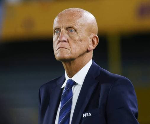 Korea DPR v Japan: Final - FIFA U-20 Women s World Cup Colombia 2024 Pierluigi Collina attends the FIFA U-20 Women s World Cup 2024 final match between the United States and the Netherlands at the Nemesio Camacho El Campin Stadium in Bogota, Colombia, on September 21, 2024. Bogota Colombia  Copyright: xDanielxGarzonxHerazox originalFilename:garzonherazo-koreadpr240922_npMKb.jpg