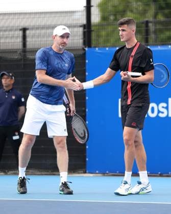 Alexander Erler, Matwe Middlekoop, Men Doubles, Men s Doubles Konishita Group Japan Open Tennis Championships, Tokyo, Japan Tennis Japan Open Tennis Championships 2024 ATP 500 Ariake Coliseum Tokyo Japan September 24, 2024 Copyright: xJuergenxHasenkopfx