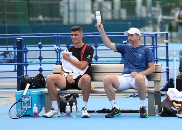 Alexander Erler, Matwe Middlekoop, Men Doubles, Men s Doubles Konishita Group Japan Open Tennis Championships, Tokyo, Japan Tennis Japan Open Tennis Championships 2024 ATP 500 Ariake Coliseum Tokyo Japan September 24, 2024 Copyright: xJuergenxHasenkopfx