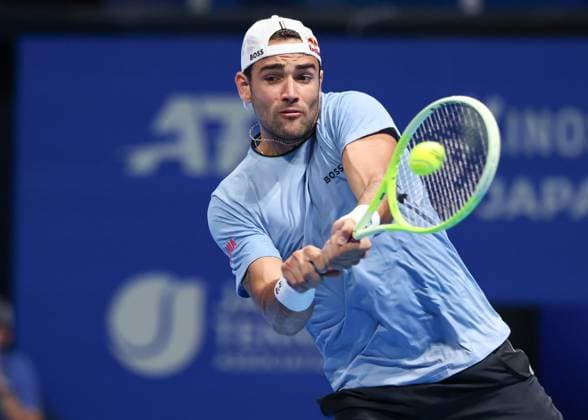 Matteo Berrettini ITA , Konishita Group Japan Open Tennis Championships, Tokyo, Japan Tennis Japan Open Tennis Championships 2024 ATP 500 Ariake Coliseum Tokyo Japan September 25, 2024 Copyright: xJuergenxHasenkopfx