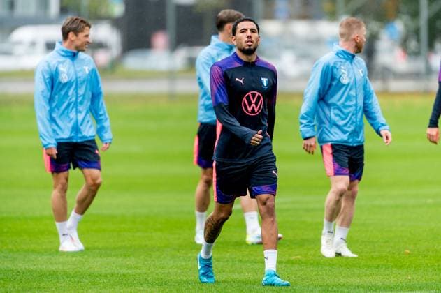 240925 Sergio Pena of Malmö FF during a training session with Malmö FF on September 25, 2024 in Malmö Photo Christian Örnberg BILDBYRAN COP 166 CO0469 fotboll football soccer fotball uefa europa league träning practice training malmö ff bbeng  Copyright: CHRISTIANxÖRNBERG BB240925CO016