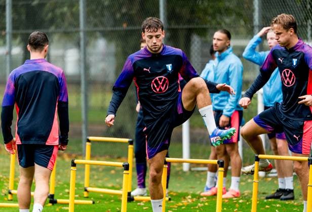 240925 Colin Rösler of Malmö FF during a training session with Malmö FF on September 25, 2024 in Malmö. Photo: Christian Örnberg BILDBYRAN COP 166 CO0469 fotboll football soccer fotball uefa europa league träning practice training malmö ff bbeng  Copyright: CHRISTIANxÖRNBERG BB240925CO019
