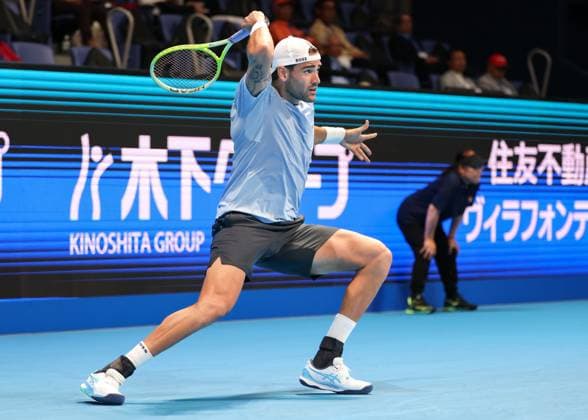 Matteo Berrettini ITA ,Kinoshita Group Japan Open Tennis Championships, Tokyo,Japan Copyright: xJuergenxHasenkopfx