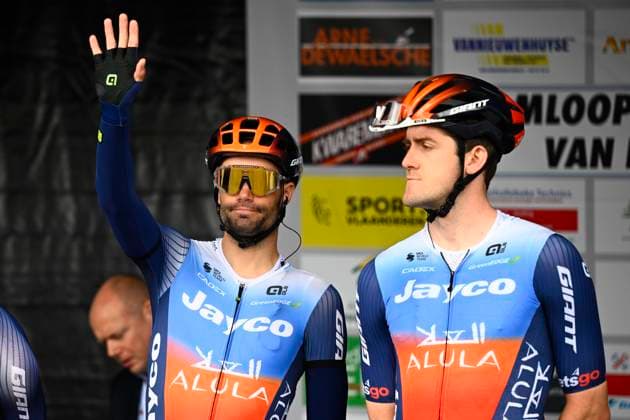 September 25, 2024, Lichtervelde, Belgium: LICHTERVELDE, BELGIUM - SEPTEMBER 25 : Mezgec Luka (SVN) of Team Jayco AlUla pictured during the Omloop van het Houtland 2024 Cycling race with start in Eernegem and finish in Lichtervelde (195,3km). On September 25, 2024 in Lichtervelde, Belgium, 25 09 2024 Lichtervelde Belgium - ZUMAp34_ 20240925_zaf_p34_104 Copyright: xPanoramicx