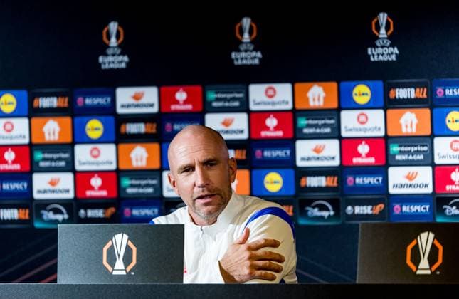 240925 Head coach Henrik Rydström of Malmö FF during a press conference with Malmö FF on September 25, 2024 in Malmö Photo Christian Örnberg BILDBYRAN COP 166 CO0470 fotboll football soccer fotball uefa europa league presskonferens press conference malmö ff bbeng  Copyright: CHRISTIANxÖRNBERG BB240925CO048