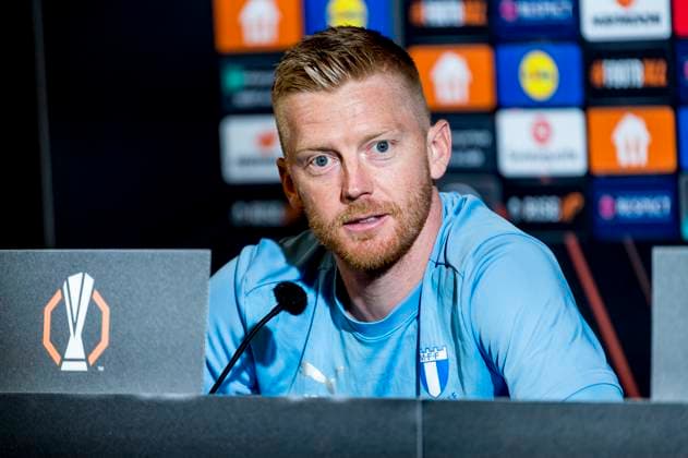 240925 Anders Christiansen of Malmö FF during a press conference with Malmö FF on September 25, 2024 in Malmö Photo Christian Örnberg BILDBYRAN COP 166 CO0470 fotboll football soccer fotball uefa europa league presskonferens press conference malmö ff bbeng  Copyright: CHRISTIANxÖRNBERG BB240925CO057