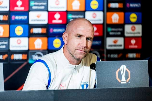 240925 Head coach Henrik Rydström of Malmö FF during a press conference with Malmö FF on September 25, 2024 in Malmö Photo Christian Örnberg BILDBYRAN COP 166 CO0470 fotboll football soccer fotball uefa europa league presskonferens press conference malmö ff bbeng  Copyright: CHRISTIANxÖRNBERG BB240925CO060
