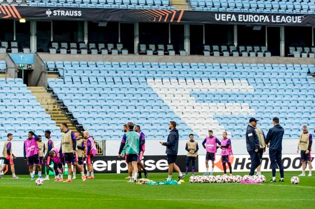 240925 The players during a training session with Malmö FF on September 25, 2024 in Malmö Photo Christian Örnberg BILDBYRAN COP 166 CO0469 fotboll football soccer fotball uefa europa league träning practice training malmö ff bbeng  Copyright: CHRISTIANxÖRNBERG BB240925CO077