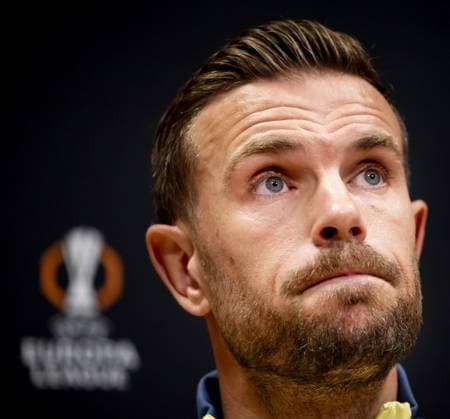 AMSTERDAM - Ajax s Jordan Henderson during a press conference, PK, Pressekonferenz at the Johan Cruyff ArenA ahead of the Europa League match with Besiktas. ANP KOEN VAN WEEL xVIxANPxSportx xxANPxIVx 509348889 originalFilename: 509348889.jpg