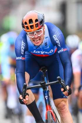 OMLOOP VAN HET HOUTLAND 2024 LICHTERVELDE, BELGIUM - SEPTEMBER 25 : Walscheid Max (GER) of Team Jayco AlUla in the final sprint pictured during the Omloop van het Houtland 2024 Cycling race with start in Eernegem and finish in Lichtervelde (195,3km). On September 25, 2024 in Lichtervelde, Belgium, 25-09-24 Lichtervelde Belgium  Copyright: xGvgx