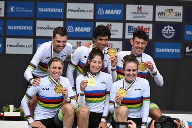 Sport Themen der Woche KW39 Sport Bilder des Tages 25-09-2024 World Championships Mixed Relay; 2024, Australia; Zurigo; 