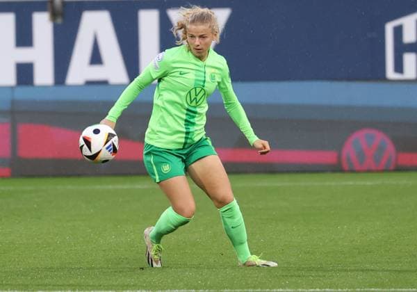 Women UWCL VfL Wolfsburg vs AC Florence Wolfsburg, 25 09 2024, Football, Women, Season 24 25, Women s Champions League, Qualification, 2 Round, Second leg, VfL Wolfsburg vs ACF Fiorentina, Picture shows Justine Kielland VfL, 18 Wolfsburg
