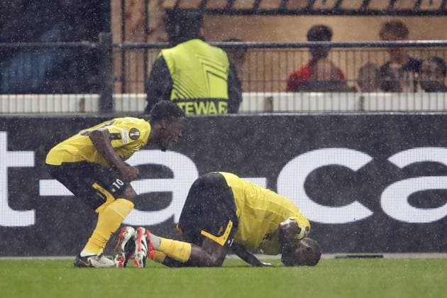 ALKMAAR - Timothy Noor Ouma of IF Elfsborg celebrates the 0-1 during the UEFA Europa League match between AZ Alkmaar and IF Elfsborg at AFAS stadium on Sept. 25, 2024 in Alkmaar, Netherlands. ANP BART STOUTJESDIJK UEFA Europa League 2024 25 League Phase MD1 2024 25 xVIxANPxSportx xxANPxIVx 509360818 originalFilename: 509360818.jpg