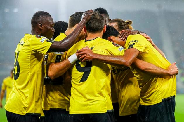 ALKMAAR - 25-09-2024, AFAS Stadium. UEFA Europa League, season 2024 2025 during the match AZ - Elfsborg. Elfsborg player Timothy Noor Ouma. AZ - Elfsborg  x26338539x Copyright: