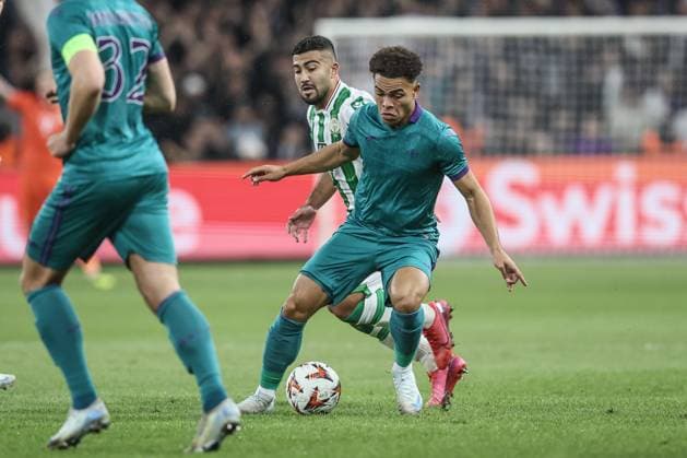 Anderlecht s Mario Stroeykens pictured in action during a soccer game between Belgian RSC Anderlecht and Hungarian Ferencvarosi TC, on Wednesday 25 September 2024 in Brussels, on the opening day of the League phase of the UEFA Europa League tournament. BRUNOxFAHY  x101368482x
