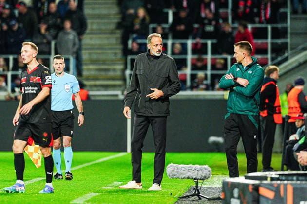 Pellegrino Matarazzo TSG 1899 Hoffenheim, Coach DEN, FC Midtjylland vs TSG 1899 Hoffenheim, Football, UEFA Europa League, Matchday 1, Season 2024 25, 25 09 2024 DEN, FC Midtjylland vs TSG 1899 Hoffenheim, Football, UEFA Europa League, Matchday 1, Season 2024 25, 25 09 2024 Herning Copyright: xEibner-Pressefoto MarcelxvonxFehrnx EP_MFN