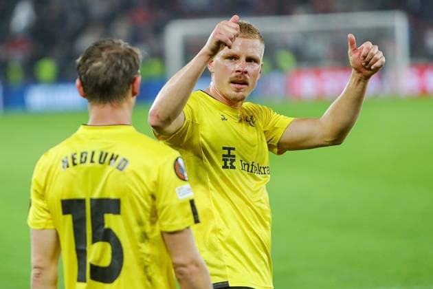 ALKMAAR - 25-09-2024, AFAS Stadium. UEFA Europa League, season 2024 2025 during the match AZ - Elfsborg. Player Elsborg Per Frick Final score 3-2 AZ - Elfsborg  x26339149x Copyright: